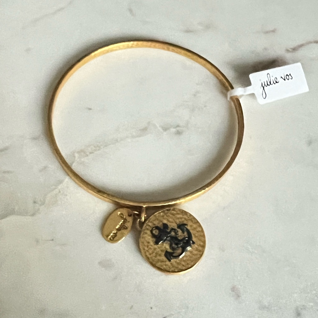 Julie Vos Gold Anchor Charm Bracelet 85$